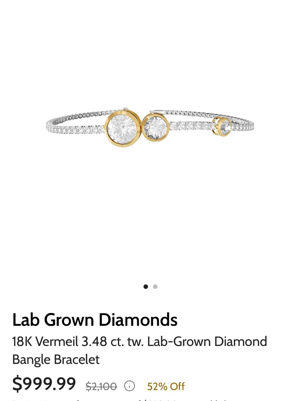 3.56 Carat Real Diamond Tennis Bracelet - Picture 5 of 9